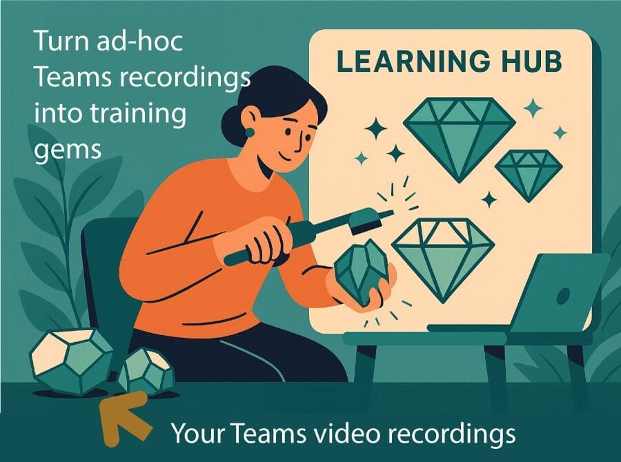 Learning Recordings Teams Recordings to Learning: Create Video Training Assets
