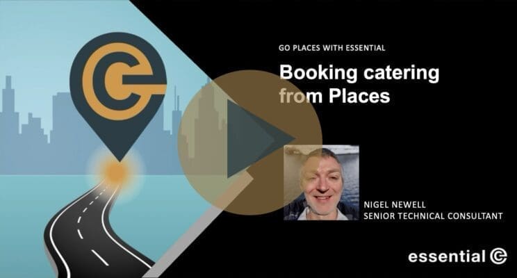 Booking catering from Microsoft Places