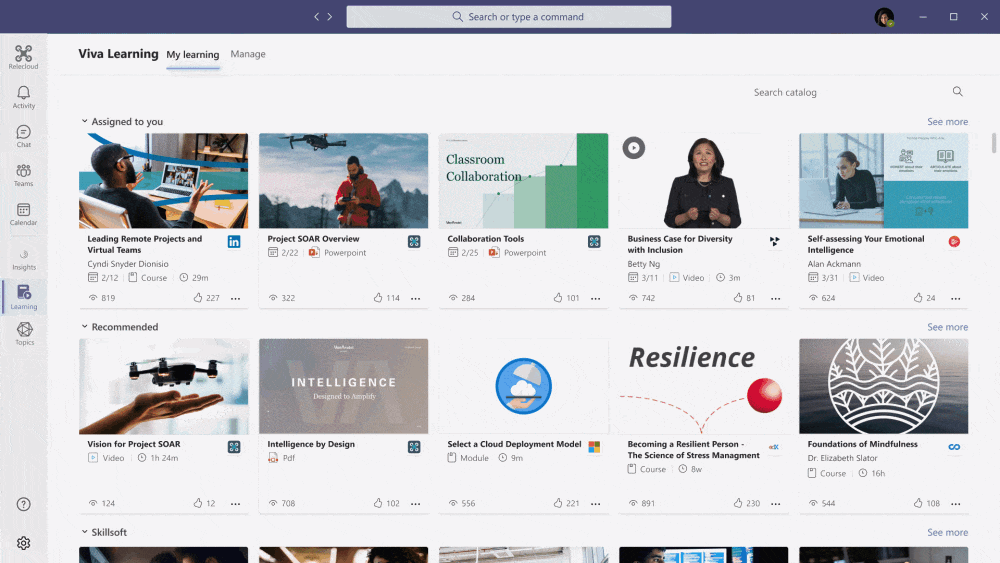 learning-scroll Learning Experience Platform LXP